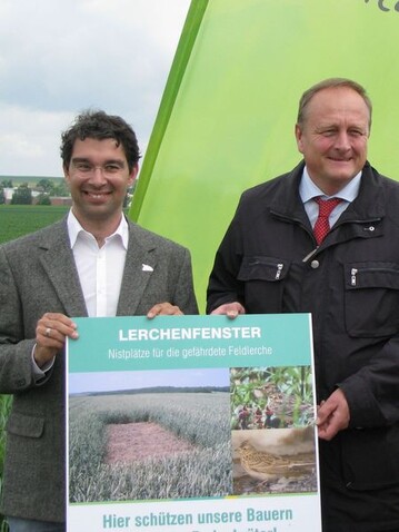 Ziehen positives Fazit: LBV-Prsident Joachim Rukwied und NABU-Vorsitzender Dr. Andre Baumann