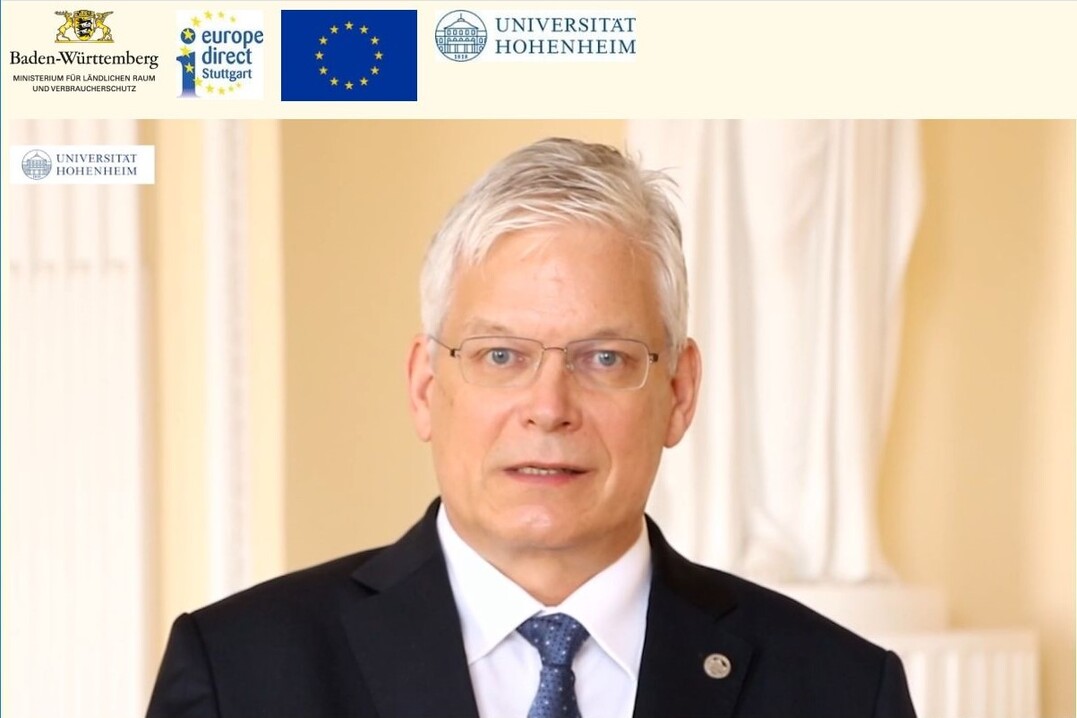 Rektor Prof. Dr. Stephan Dabbert von der Universitt Hohenheim