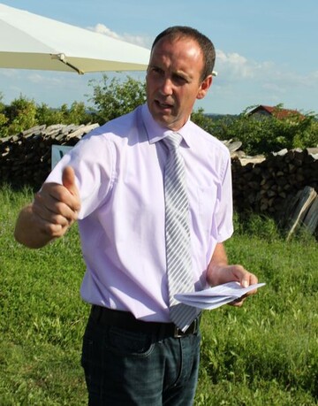 Betriebsleiter Martin Ehrismann vom Eichhlder Hof in Knigsbach-Stein (Enzkreis)