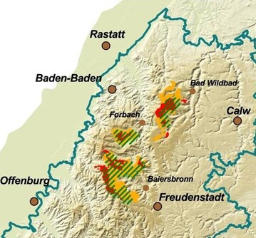 Suchraum zum Nationalpark Nordschwarzwald