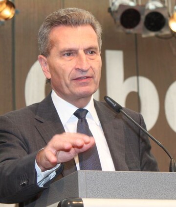 EU-Energie-Kommissar Gnther H. Oettinger sieht Chancen und Risiken bei der Energiewende fr die Landwirte.