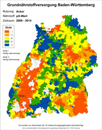Kalkversorgung in Baden-Württemberg