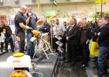 Schwerpunkte der Forsttechnik finden sich in den Hallen 18 und 26 sowie im Freigelnde.