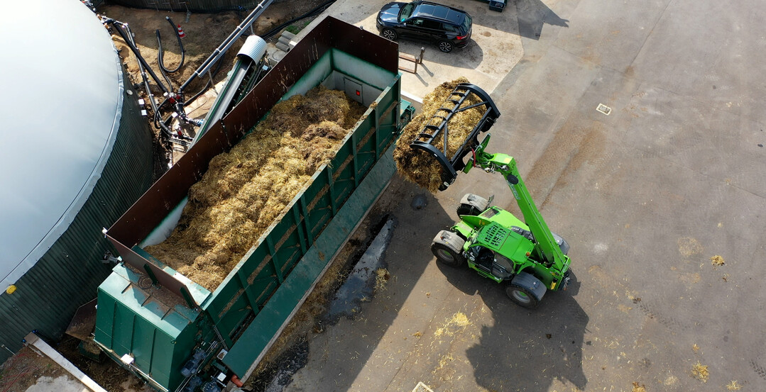 Der Turbofarmer XXL von Merlo hat 170 PS Motorleistung, 6,5 Tonnen Hubkraft und neun Meter Hubhhe.