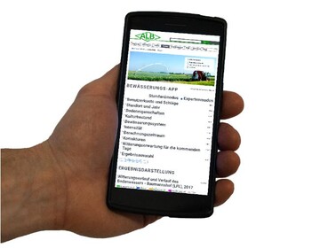  Die Bewsserungs-App vom ALB Bayern e.V. informiert tglich ber die schlagspezifische Bodenfeuchte. 