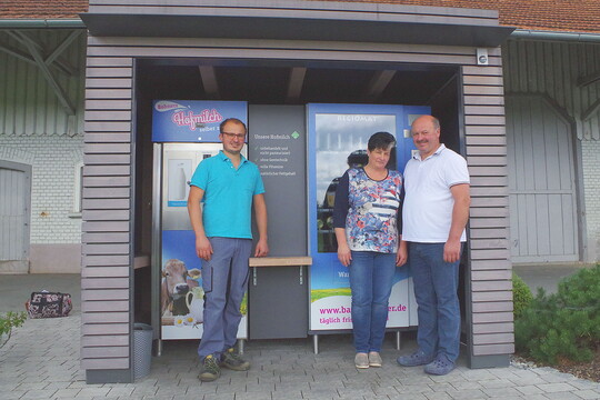 Der Kssptzle-Automat von Familie Bohner ist ein Regiomat und verkauft Mehl, Eier, Kse und mehr.