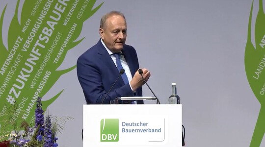 DBV-Prsident Joachim Rukwied beim Deutschen Bauerntag in Lbeck.