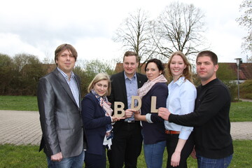 Der neue BDL-Bundesvorstand (v. l.): Daniel Kopperschmidt, Barbara Bisbort, Sebastian Schaller, Nina Sehnke, Kathrin Muus und Christoph Daun.