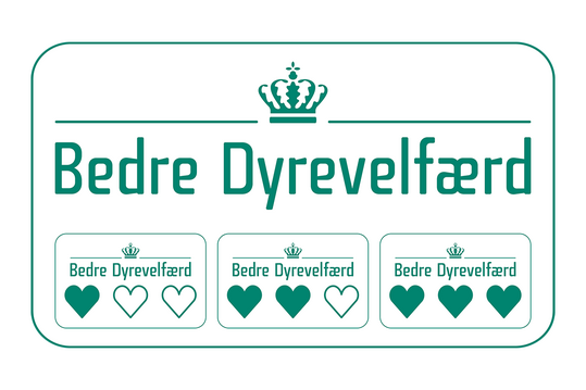 Das staatliche Tierschutzlabel "Bedre Dyrevelfrd" hat in Dnemark eine hohe Bekanntheit erreicht.