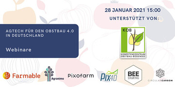 Ag-Tech Start-ups bieten Online-Seminar fr den Obstbau 4.0 an.