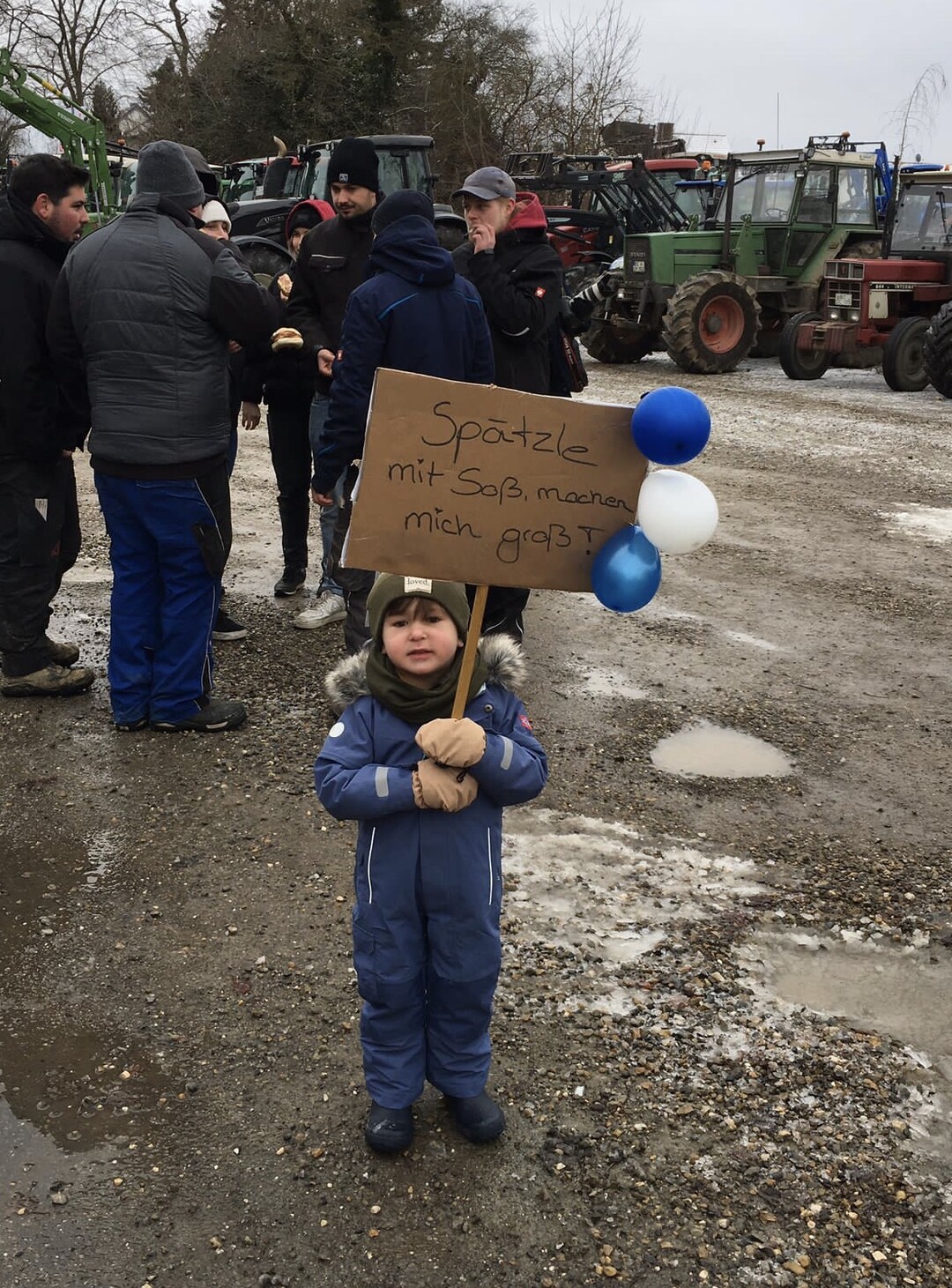 Vom 8. bis 15. Januar 2024 finden in ganz Baden-Wrttemberg, wie hier in Biberach, und bundesweit Proteste und Demonstrationen von Landwirten statt. Hintergrund sind die geplanten Beihilfe-Krzungen der Bundesregierung.