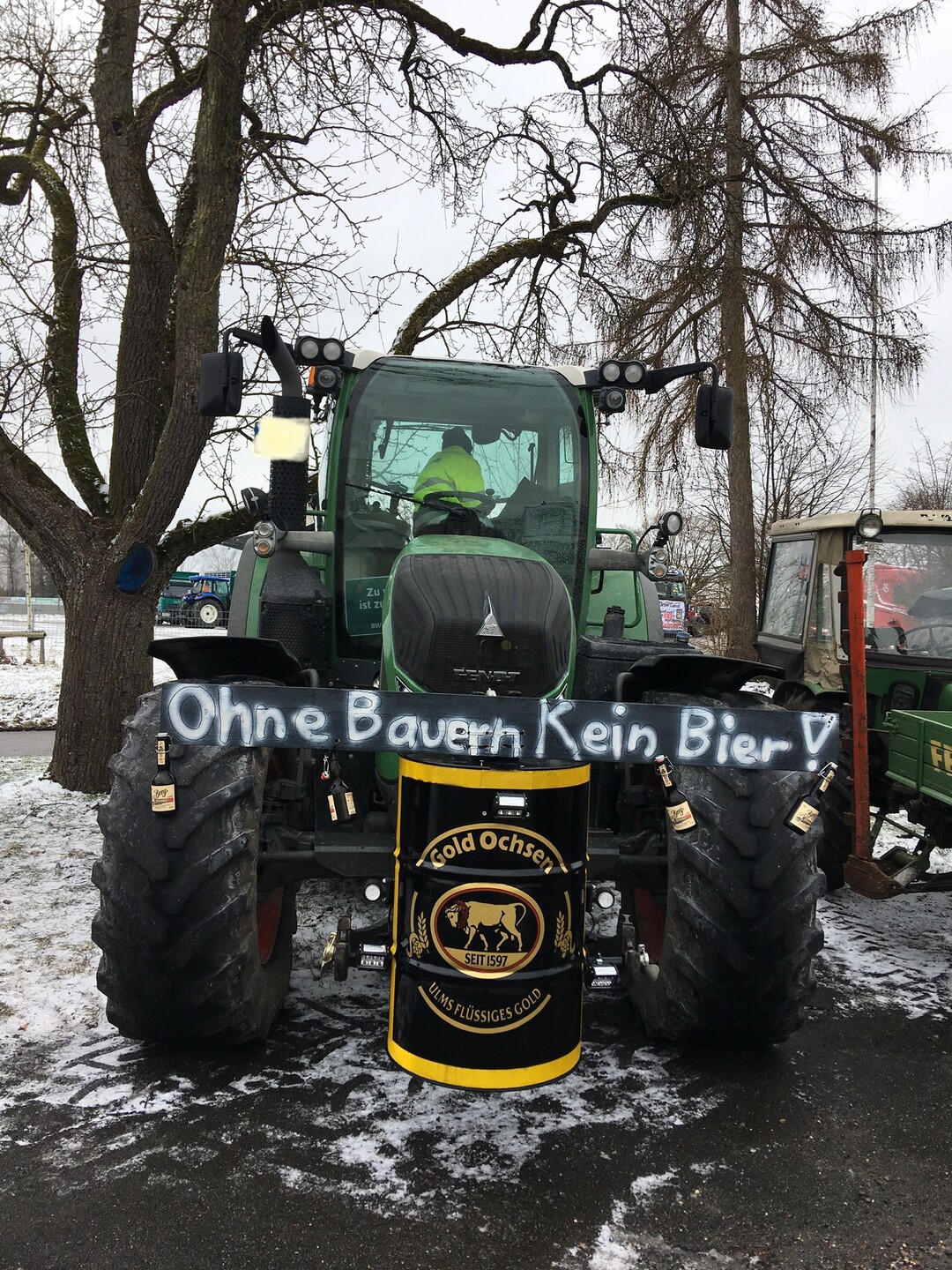 Vom 8. bis 15. Januar 2024 finden in ganz Baden-Wrttemberg, wie hier in Biberach, und bundesweit Proteste und Demonstrationen von Landwirten statt. Hintergrund sind die geplanten Beihilfe-Krzungen der Bundesregierung.