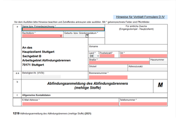 Das neue Formular fr die Abfindungsanmeldung des Abfindungsbrenners kann ber die Seite des Bundesministeriums fr Finanzen gefunden werden. 