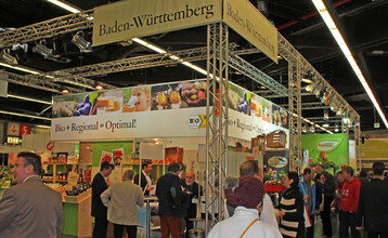 Die Nachfrage nach heimischen Bio-Produkten steigt. Reges Interesse herrschte am Baden-Wrttemberg Stand.