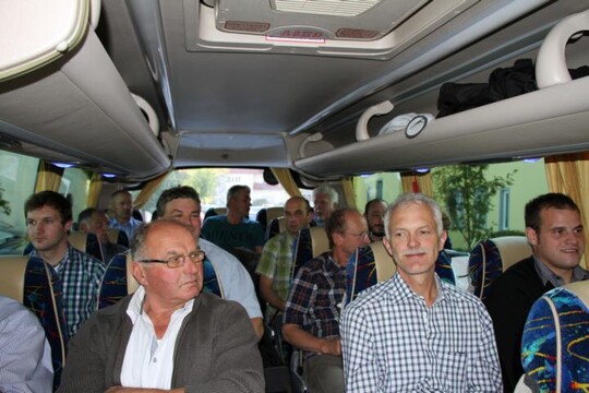 Teilnehmer aus Baden-Wrttemberg auf der Anreise zum DBV-Veredlungstag in Essenbach bei Landshut/Niederbayern.
