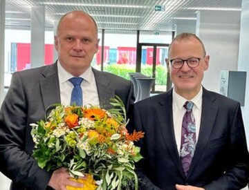 Der amtierende BWGV-Prsident Dr. Roman Glaser (r.) geht zum 1. Januar 2024 in den Ruhestand. Die Nachfolge bernimmt Dr. Ulrich Theileis (l.).