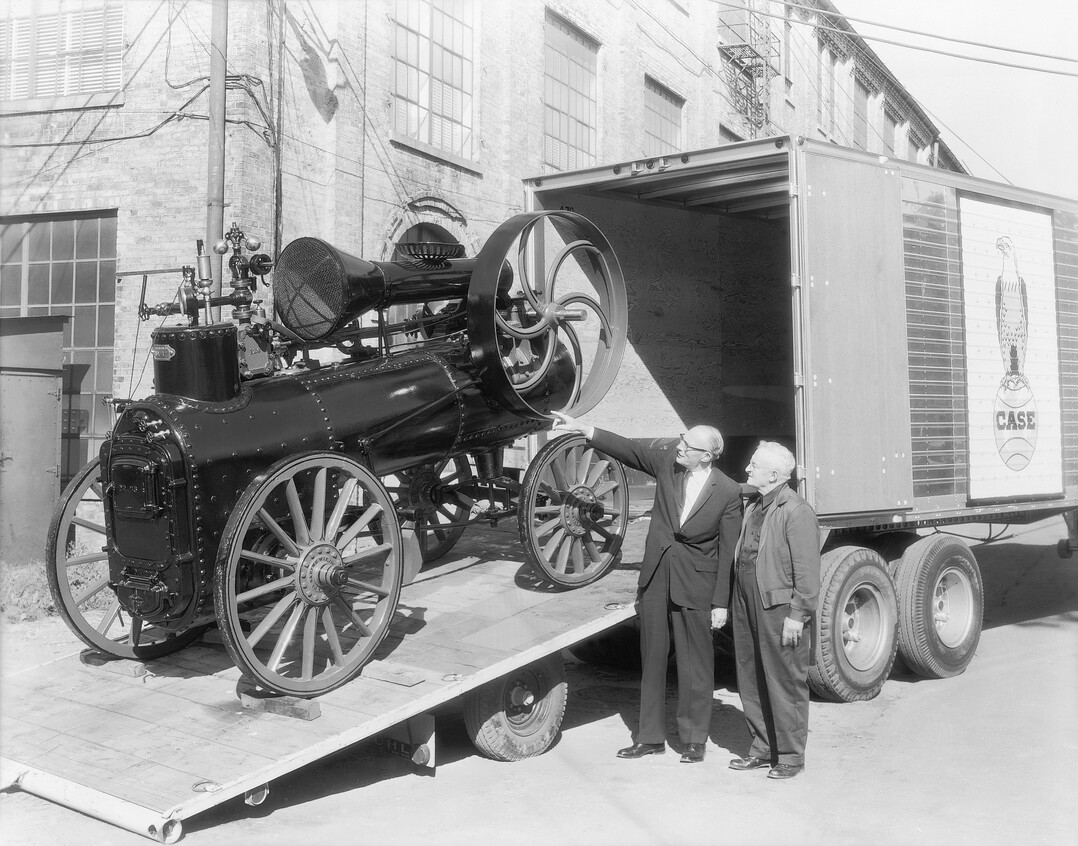 Bereits 1886 war die J.I. Case Threshing Machine Company einer der weltgrten Hersteller von Dampfmaschinen.