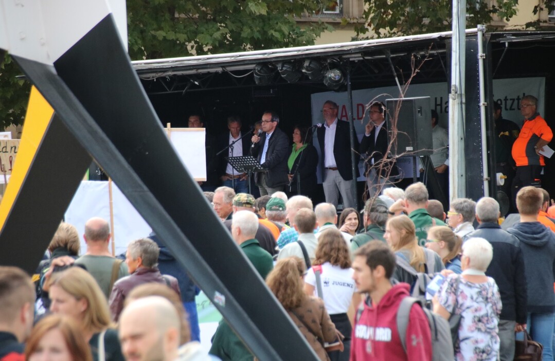 Roland Burger, Prsident der Forstkammer Baden-Wrttemberg, spricht