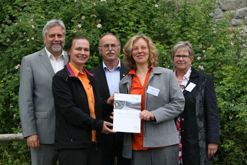 Das deutsche Dairyman-Team (v. l.): Prof. Dr. Martin Elser, Uschi Gorzelany, Dr. Thomas Jilg, Katja Herrmann und Dr. Anita Herre. Krankheitsbedingt fehlte Theresa Hummler. Foto: Werner-Gnann