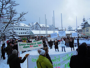 Die Demonstranten in Freudenstadt