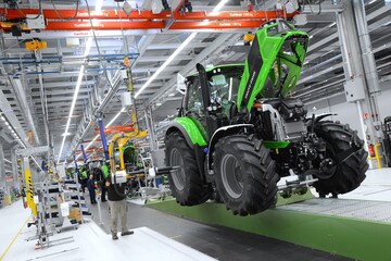 Nach dreijhriger Durststrecke legt die in Deutschland produzierenden Landmaschinen- und Traktorenhersteller wieder zu.
