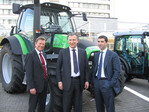 Die verbesserte Auftragslage im ersten Quartal 2010 sorgt beim Management von Same Deutz-Fahr für Optimismus. V. l.: Rainer Morgenstern, Geschäftsführer SDF Deutschland, Massimo Bordi, SDF-Vorstandschef und Aldo Carozza, SDF-Vizepräsident.
