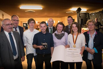 Die Mannschaft aus Baden-Wrttemberg mit Betreuern und Gratulanten