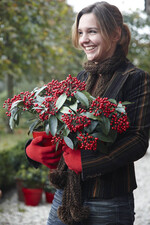 Immergrüne Pflanzen bringen Leben in den Winter.