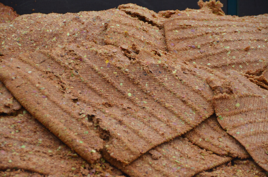 Nach dem Pressen bleibt der Trester übrig.