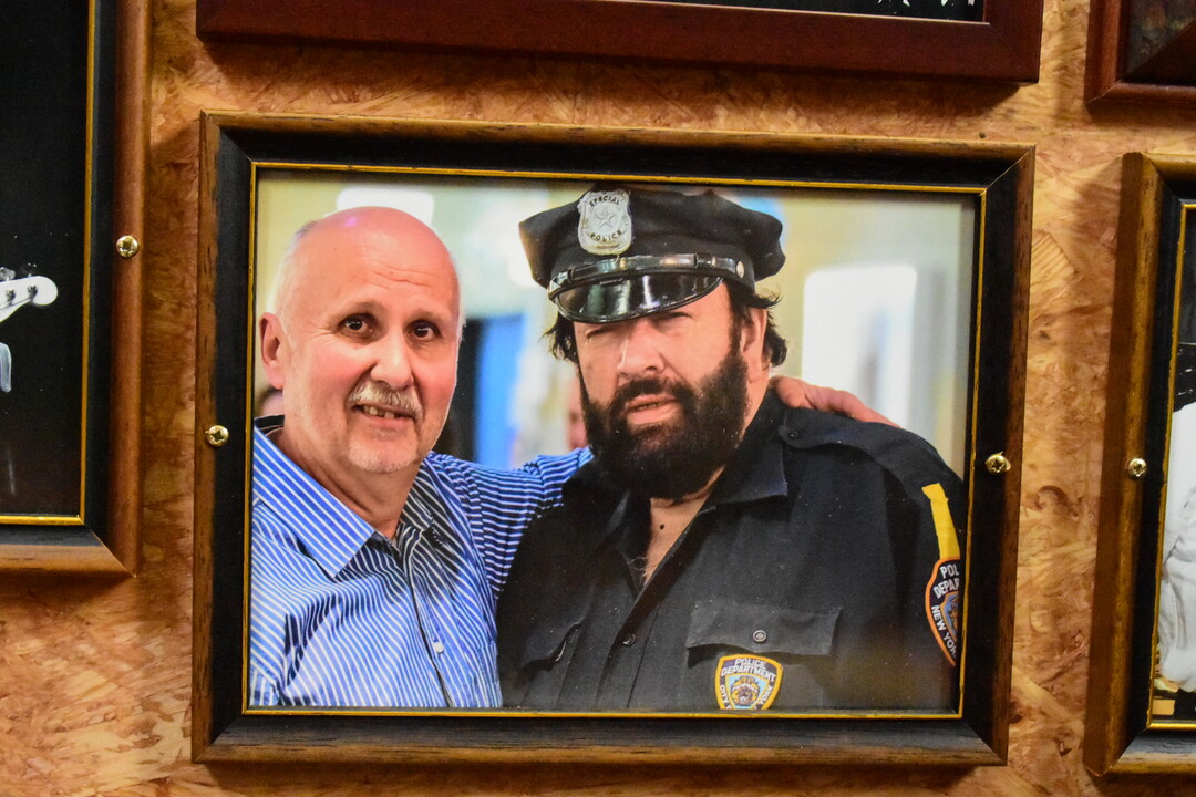 Es war auch schon viel Prominenz vor Ort, wie hier Bud Spencer.