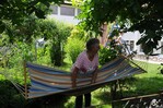 Im Garten von Petra und Gerhard Knaus