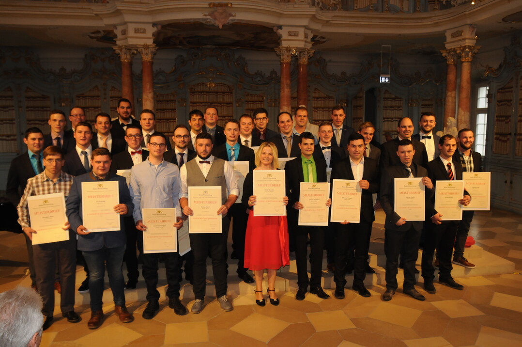 Die frischgebackenen Meister des Regierungspräsidium Tübingen