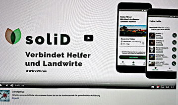 Mit ihrer App soliD  solidarisches Deutschland wollen Timo Grupp und Christian Bidlingmaier in Not geratene Landwirte und solidarische Erntehelfer zusammenbringen. Denn durch die geschlossenen Grenzen fallen auslndische Saisonarbeitskrfte aus Polen, Rumnien und Bulgarien bis auf Weiteres aus.