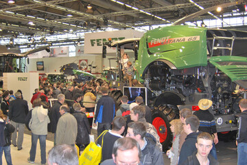 Ein Messe-Highlight bei Fendt war der Feldhcksler Katana 65 Fabien. 