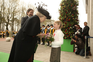 Knigin Beatrix erffnete die niederlndische Weltgartenexpo in Venlo.