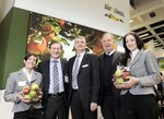 Reinhold Marsoner, Direktor der Messe Bozen, Georg Kössler, Obmann des Südtiroler Apfelkonsortiums und Kurt Werth, Koordinator des Kongresses "Der Apfel in der Welt" freuen sich auf die Neuauflage der Interpoma in Bozen.