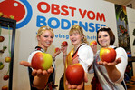 Die Apfelhoheiten haben auf der Fruit Logistica in Berlin für Obst vom Bodensee die Werbetrommel gerührt.