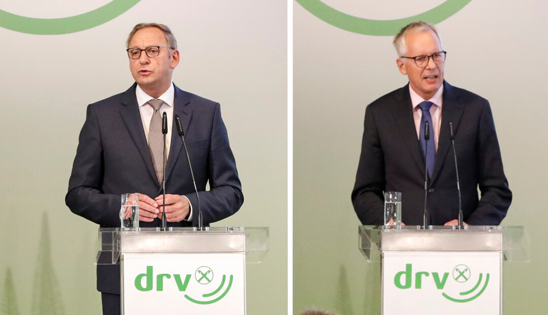 DRV-Präsident Franz-Josef Holzenkamp (links) und Hauptgeschäftsführer Dr. Henning Ehlers