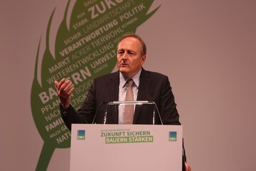 Bauernprsident Joachim Rukwied bei seiner Grundsatzrede anllich des Deutschen Bauerntages 2016 in Hannover