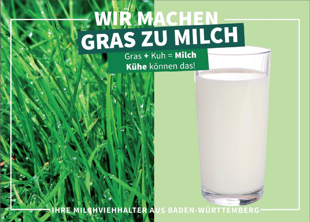 Wir machen Gras zu Milch - Kampagnenmotiv zu Grnland und Landschaftspflege