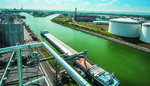 Das Karlsruher Hafensilo ist einer von elf ZG-Standorten am Rhein. Erfasst und verladen werden hier vor allem Weizen und Mais.