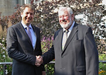Der neue und der alte Vorsitzendes des Bundesverbandes: Henner Schnecke (l.) und Gnther Scheper.