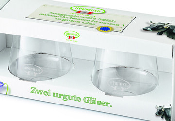 Das urgute Heumilchglas. Tausendmal im Doppelpack zu gewinnen beim groen Frhjahrsgewinnspiel der ARGE Heumilch.