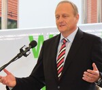 Der neue DBV-Präsident Joachim Rukwied bei der Kundgebung auf dem Deutschen Bauerntag 2012 in Fürstenfeldbruck.