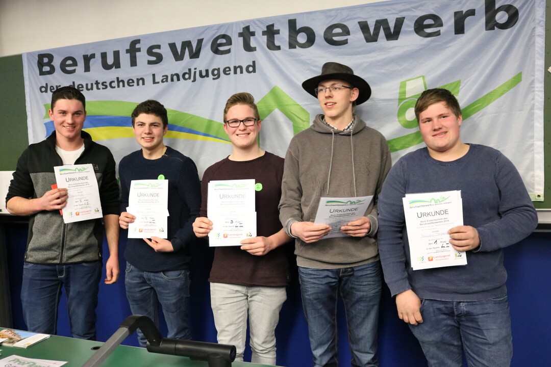 Die Sieger der landwirtschaftlichen Berufsschule Matthias-Erzberger-Schule in Biberach