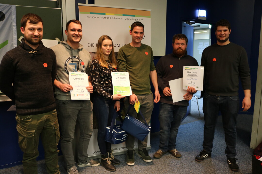 Die Sieger der Fachschule Biberach