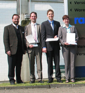 Prof. Dr.-Ing. Henning J. Meyer, Vorsitzender Arbeitsgruppe Nachwuchsfrderung, Dipl.-Ing. Thomas Dopichay, B.Sc. Felix Adrion, M.Sc. Birgit Hinrichs.