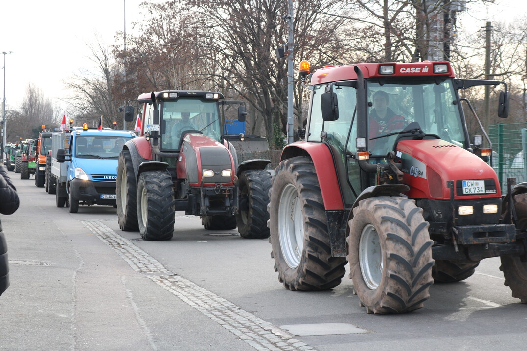 Ordner lotsten die mit Hupkonzerten ankommenden Fahrzeuge zu ihren Parkpltzen.