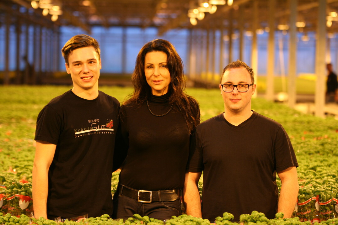 Tanja Dworschak mit ihren S�hnen Henrik (links) und Patrik Fleischmann.&nbsp;