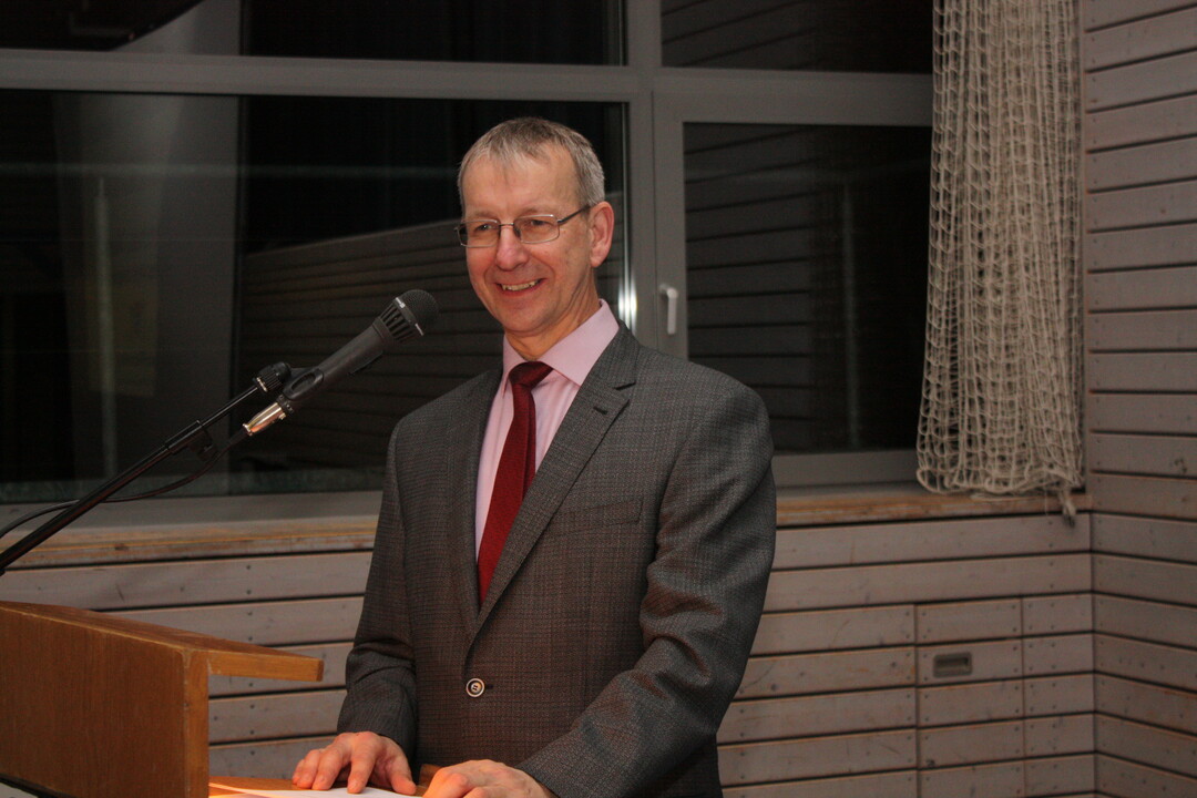 Vorsitzender Albert Gramling verweist bei seiner Begrung auf die regionalen und berregionalen Erfolge des Bauernverbandes.